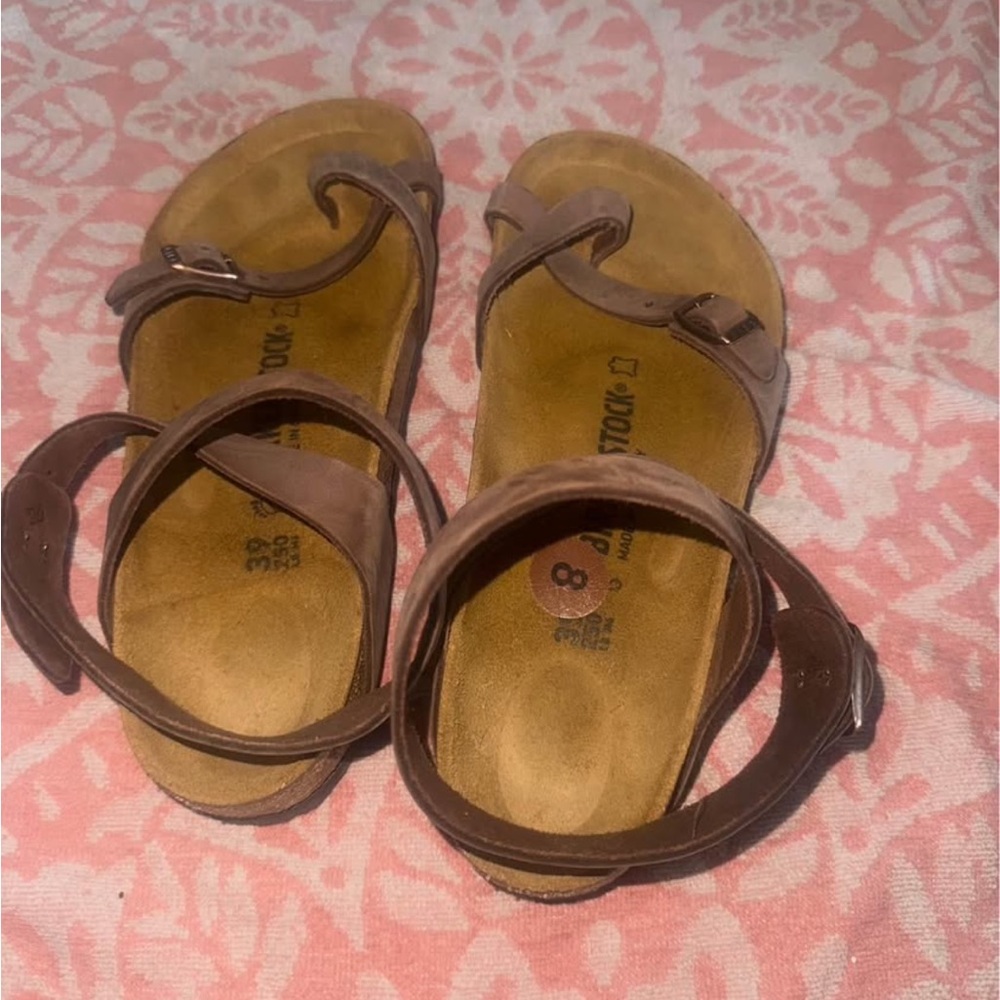 Birkenstock Brown Sandals with Buckles